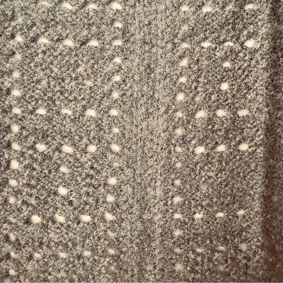 NAADAM Black Open-Front Cashmere Crochet Cardigan size M - Picture 8 of 8